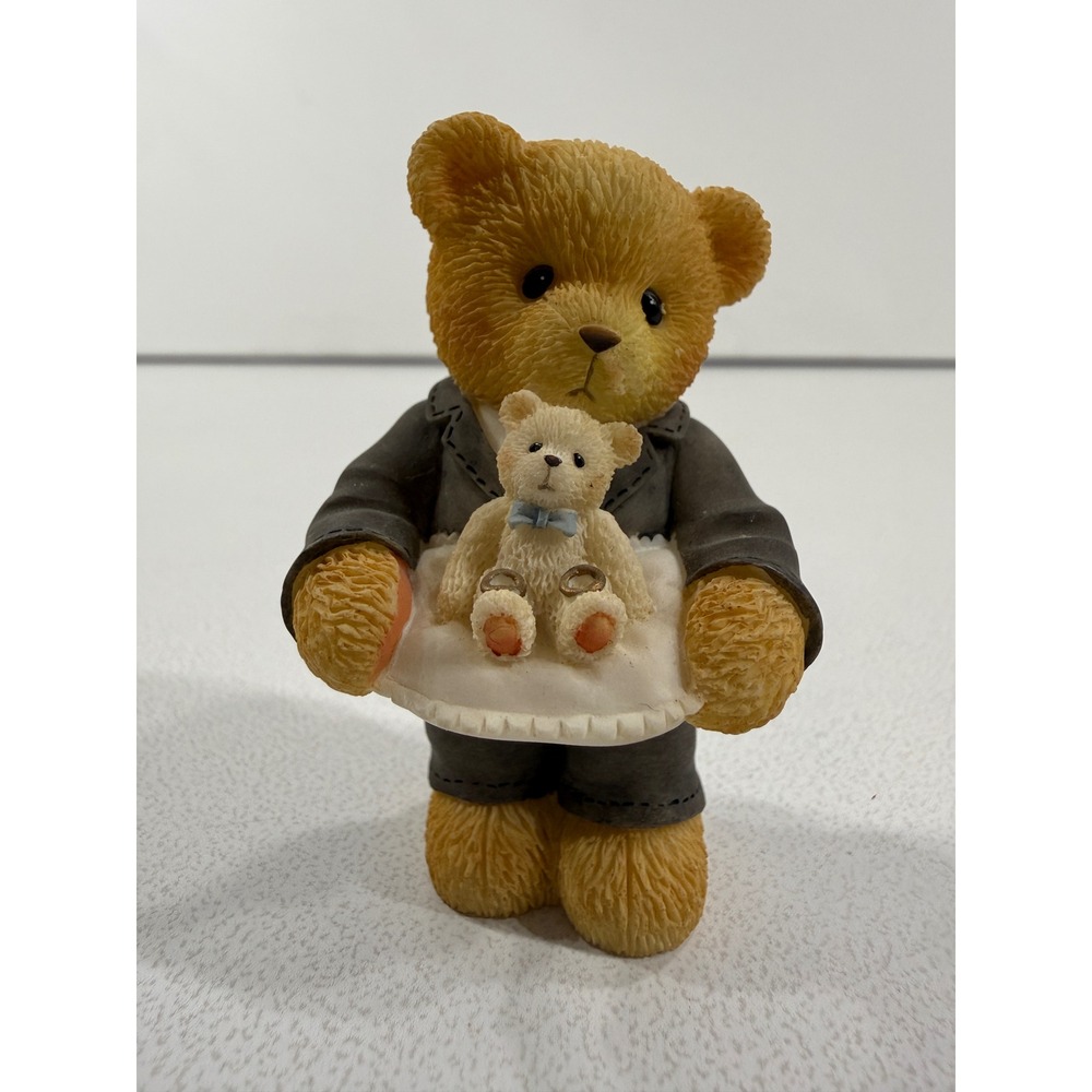 Cherished Teddies 476382 Ring Bearer Most Important Job Enesco Box COA Wedding